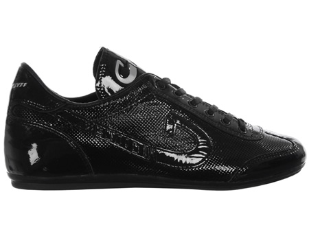 Vanenburg Black Patterned Leather Trainers