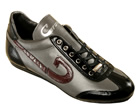 Vanenburg Grey/Claret Leather Trainers