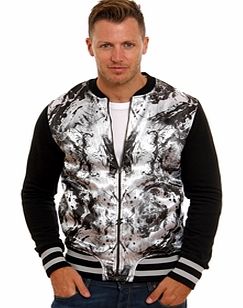 Oil Spill Bomber Jacket