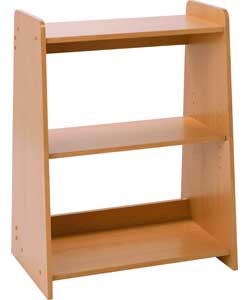 Curve Beech Effect Bookcase