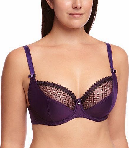 Curvy Kate Gia Balcony Womens Bra Purple/Black 30D