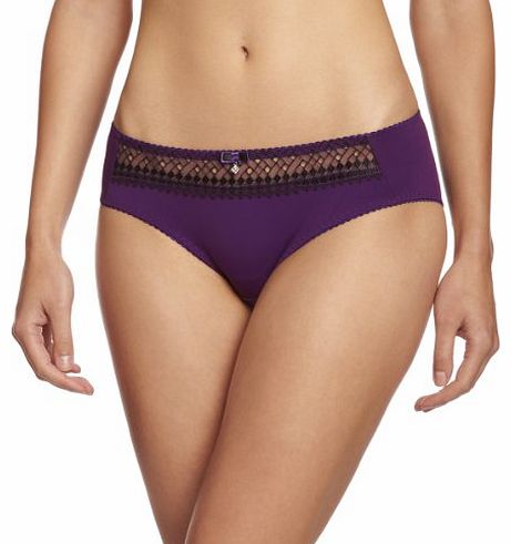 Gia Low Rise Womens Briefs Purple/Black 10