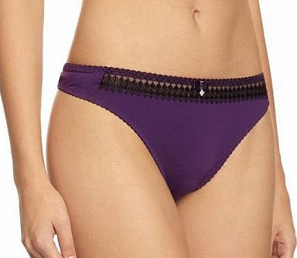 Gia Low Rise Womens Thong Purple/Black 20