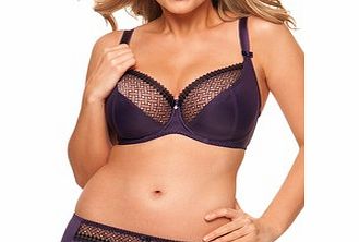 Curvy Kate Gia plum blacony bra