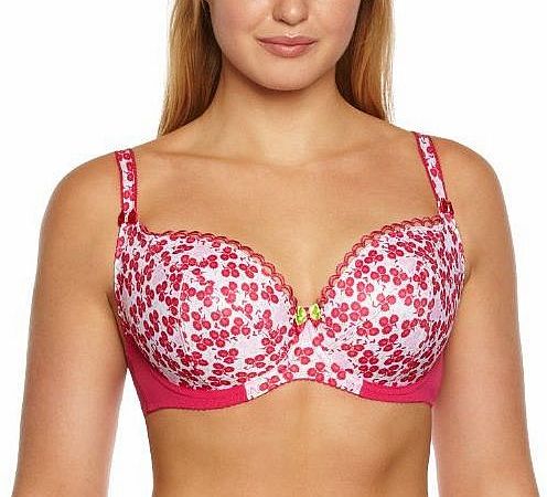 Curvy Kate Womens Eden Balcony Floral Everyday Bra, Pink (Rose Print), 30HH