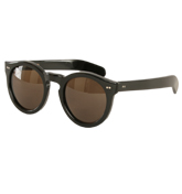 Cutler and Gross Black Dark Turtle Sunglasses