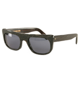 Cutler and Gross Dark Green Striped Sunglasses