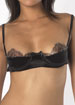 Black and Silver Lace bra