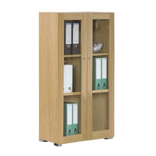 Dams Furniture Ltd Dams Furniture Dynamic Medium Glazed Bookcase in