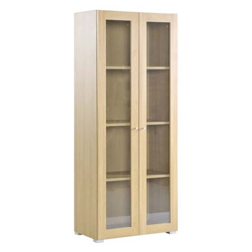 Dams Furniture Ltd Dams Furniture Dynamic Tall Glazed Bookcase in Oak