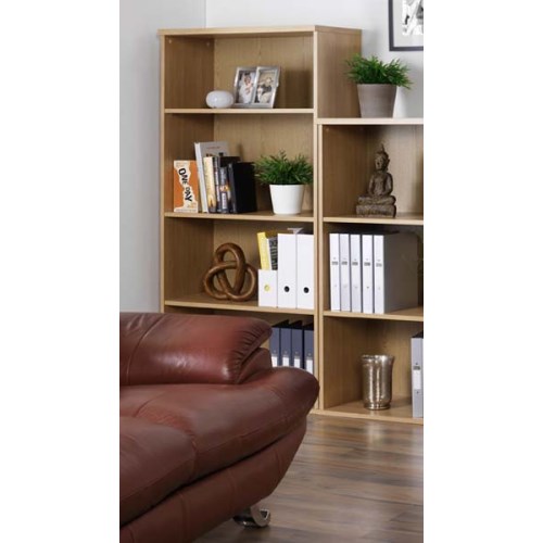 Dams Furniture Ltd Dams Furniture Urban 4 Shelf Bookcase in Oak