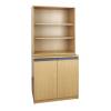 Dams International BOOKCASE BEECH W755 x D350 x H805