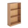 Dams International OPEN FRONT BOOKCASE 2 SHELVES BEECH W756 x D306