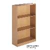 Dams International OPEN FRONT BOOKCASE 2 SHELVES OAK W756 x D306 X