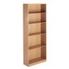 Dams International OPEN FRONT BOOKCASE 4 SHELVES BEECH W756 x D306