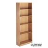 Dams International OPEN FRONT BOOKCASE 4 SHELVES OAK W756 x D306 x