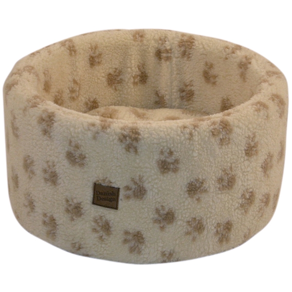 Danish Designs Cat Cosy Fleece Bed Cream Medium