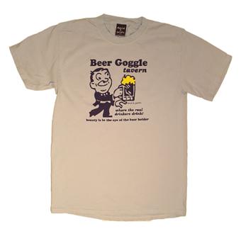 Mens Beer Goggle Tee