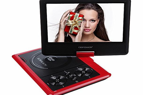 9.5 Inch LCD Screen Portable DVD Player MP4 MP3 WMA MPG AVI VOB JPEG USB Games FM Radio SD Card Game In Car Swivel Flip 959