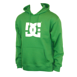 DC Mens DC Star Hoody. Kelly Green