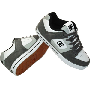 Mens DC Pure Shoe. White Battleship