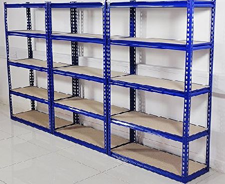 1 PACK 76CM WIDE 5 TIER HEAVY DUTY STEEL WAREHOUSE RACKING GARAGE FREE STANDING SHELVING STORAGE