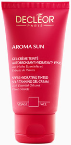 TINTED SELF TANNING FACE CREAM GEL SPF