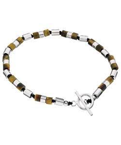 by Fred Bennett Bead and Tiger Eye Bracelet