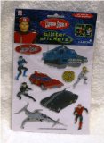 Captain Scarlet Glitter Stickers