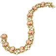 Cameo 18K Gold Link Bracelet