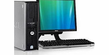 Desktop PC Computer Set - 17`` Flat LCD Monitor - Optiplex Series Desktop - 1GB - 80GB - Wireless Internet Ready WIFI - Keyboard - Mouse - Power cord - Windows XP Pro SP3 Pre-installed