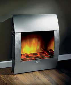 Arcadius Silver Electric Fire