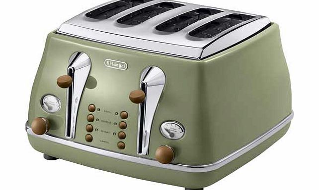 De`Longhi CTOV4003.GR Vintage Icona 4-Slice