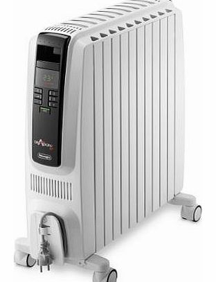 Dragon-4 TRD4 1025E Oil Filled Radiator with Timer/ Electronic Climate Control, 2.5 Kilowatt - White