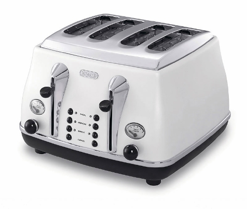 DeLonghi Icona 4 Slice Toaster White