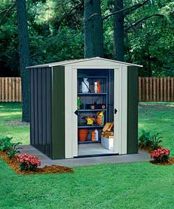 Deluxe Apex Metal Garden Shed 10 x 8ft