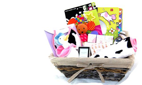 deluxe New Baby Girl Hamper