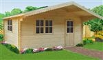 Devon log cabin: 3 x 3m - Natural pine