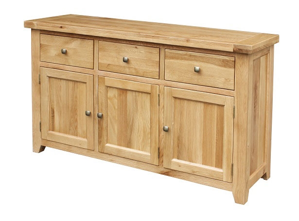 Oak 3 Door 3 Drawer Sideboard