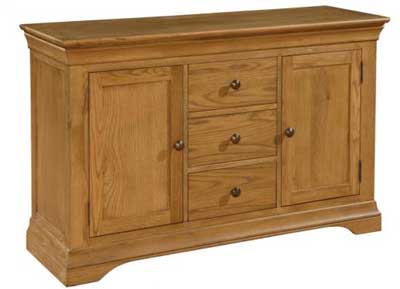 devonshire French Style Oak Wide Sideboard