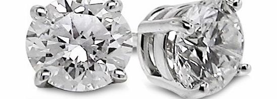 0.63 Ctw Diamond Studs GH/I2-I3 14K White Gold