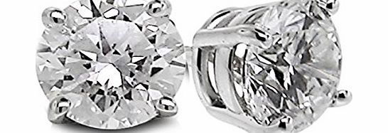 1/2 Ctw Diamond Studs GH/I2-I3 14K White Gold