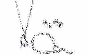 Adore Tiffany Swarovski three-piece set