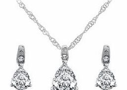 Swarovski teardrop 2pc set