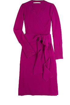 Cashmere wrap dress