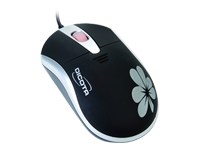 Blossom optical mouse Black