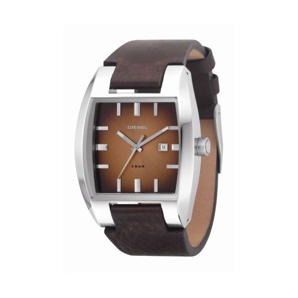 Brown Leather Strap Watch DZ1175