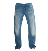 Larkee 8MX Mid Blue Denim Comfort Fit