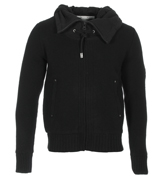 Limon Black Full Zip Hooded Sweatshirt