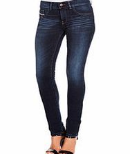 Livier dark blue cotton blend jeggings